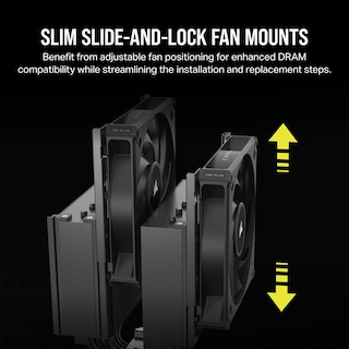 Foto 4 | Enfriador De Aire Para Cpu Corsair A115 Torre De Alto Rendimiento Negro - Venta Internacional.