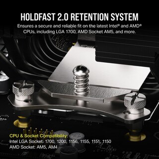 Foto 6 | Enfriador De Aire Para Cpu Corsair A115 Torre De Alto Rendimiento Negro - Venta Internacional.