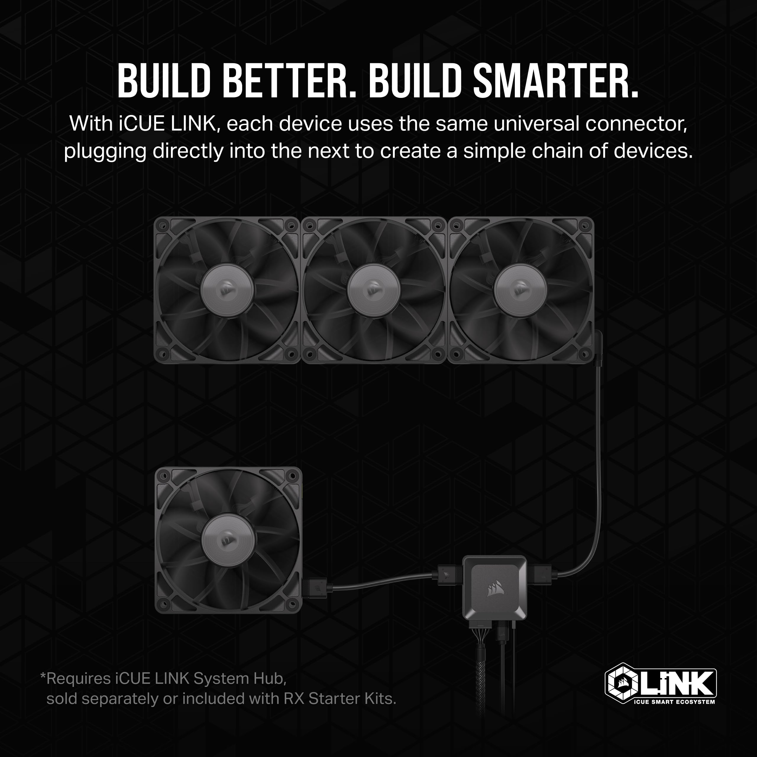 Foto 4 pulgar | Cojinete De Cúpula Magnético Pwm Fan Corsair Icue Link Rx140 De 140 Mm - Venta Internacional.