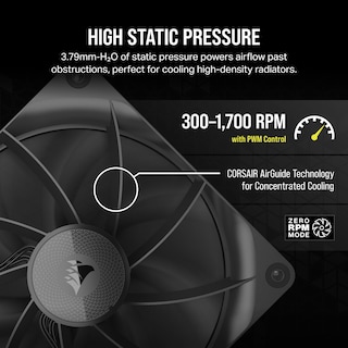 Foto 4 | Cojinete De Cúpula Magnético Pwm Fan Corsair Icue Link Rx140 De 140 Mm - Venta Internacional.