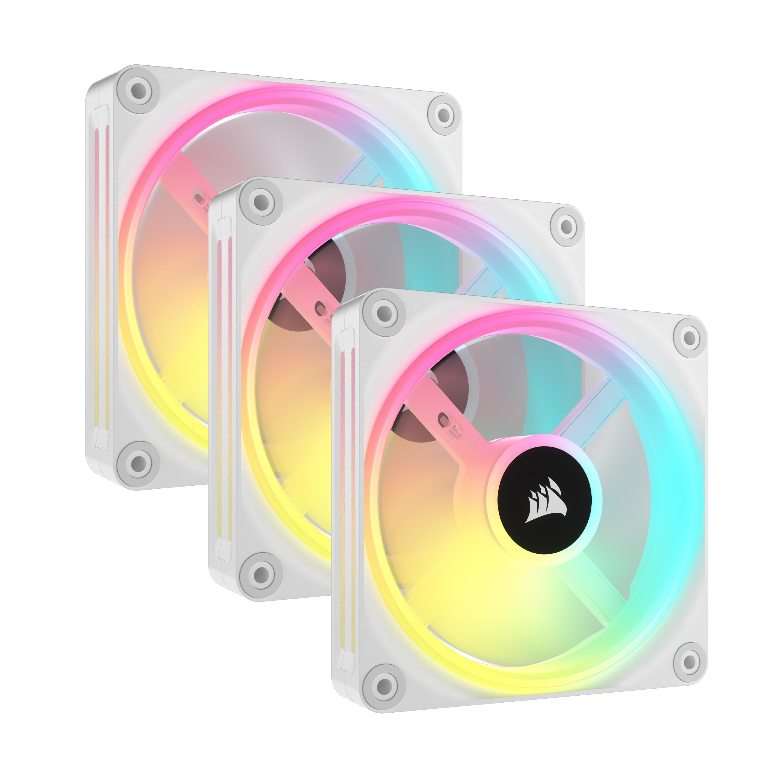 Foto 2 pulgar | Fan Corsair Icue Link Qx120 Rgb - Kit De Inicio Triple (120 Mm), Color Blanco - Venta Internacional.