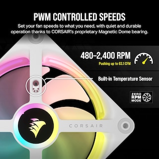 Foto 5 | Fan Corsair Icue Link Qx120 Rgb - Kit De Inicio Triple (120 Mm), Color Blanco - Venta Internacional.