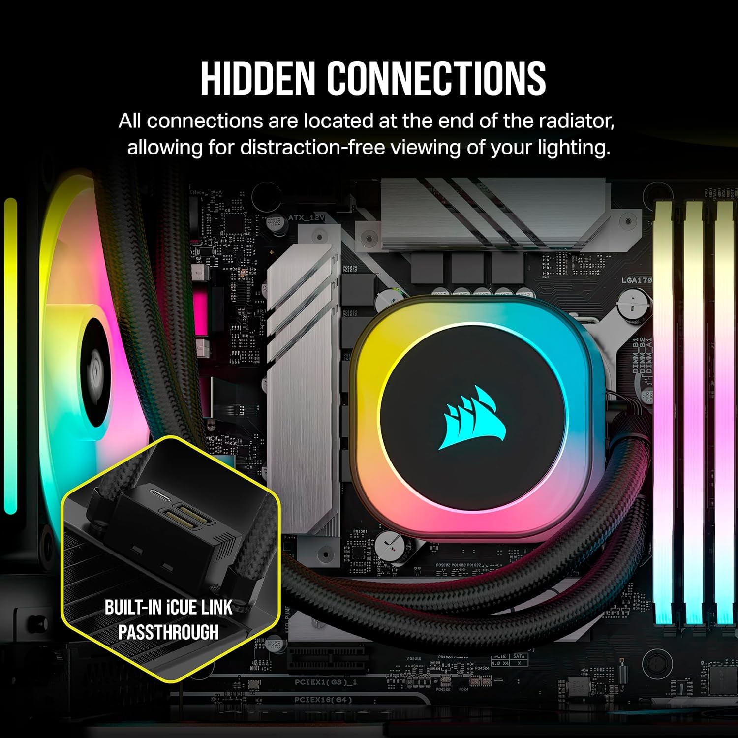 Foto 5 pulgar | Enfriador Líquido Para Cpu Corsair Icue Link H150i Rgb 360 Mm Aio - Venta Internacional.