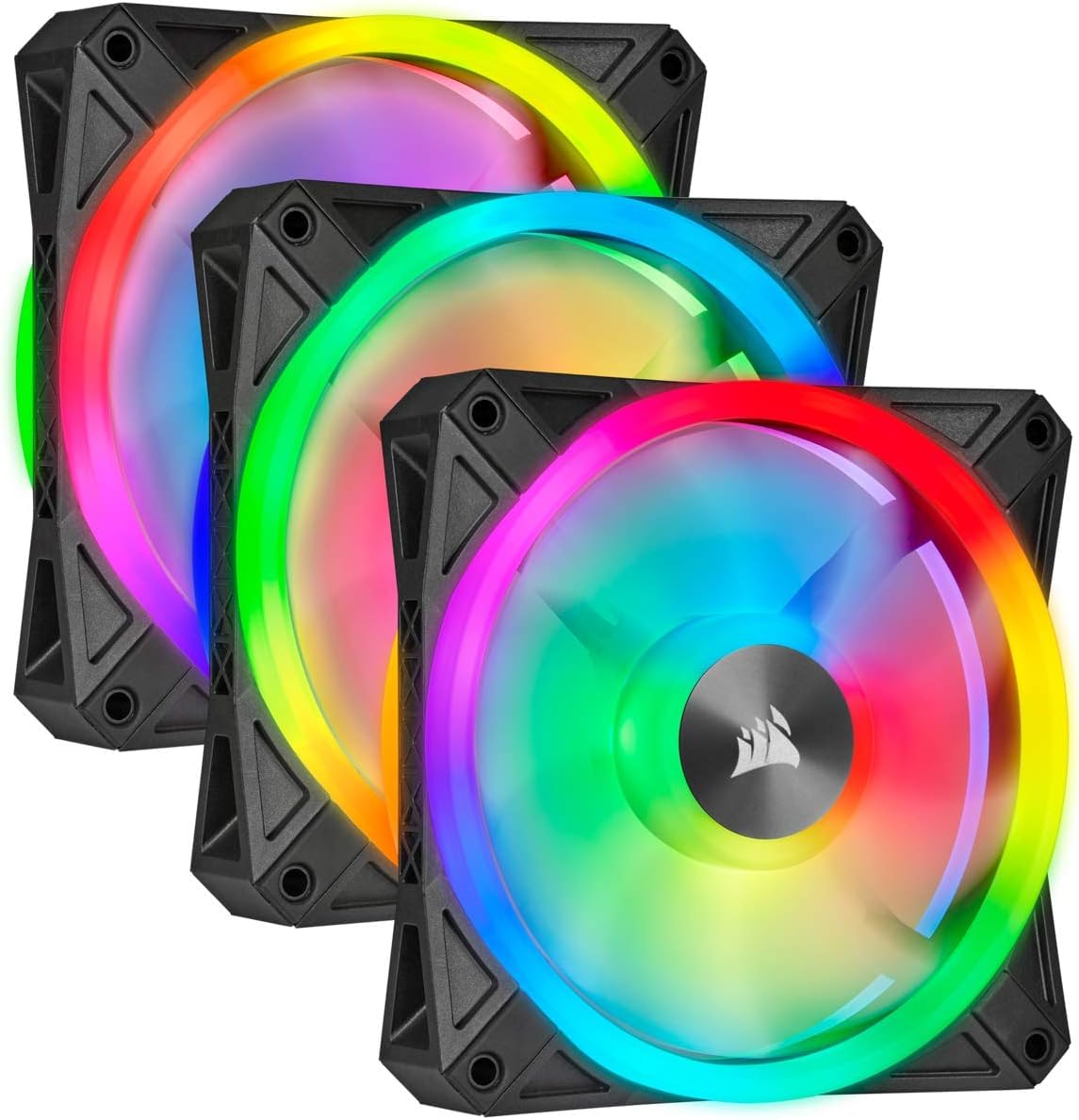 Ventilador Corsair Ql Series Ql Ql120 Rgb De 120 Mm, Paquete Triple Con Núcleo De Nodo - Venta Internacional.