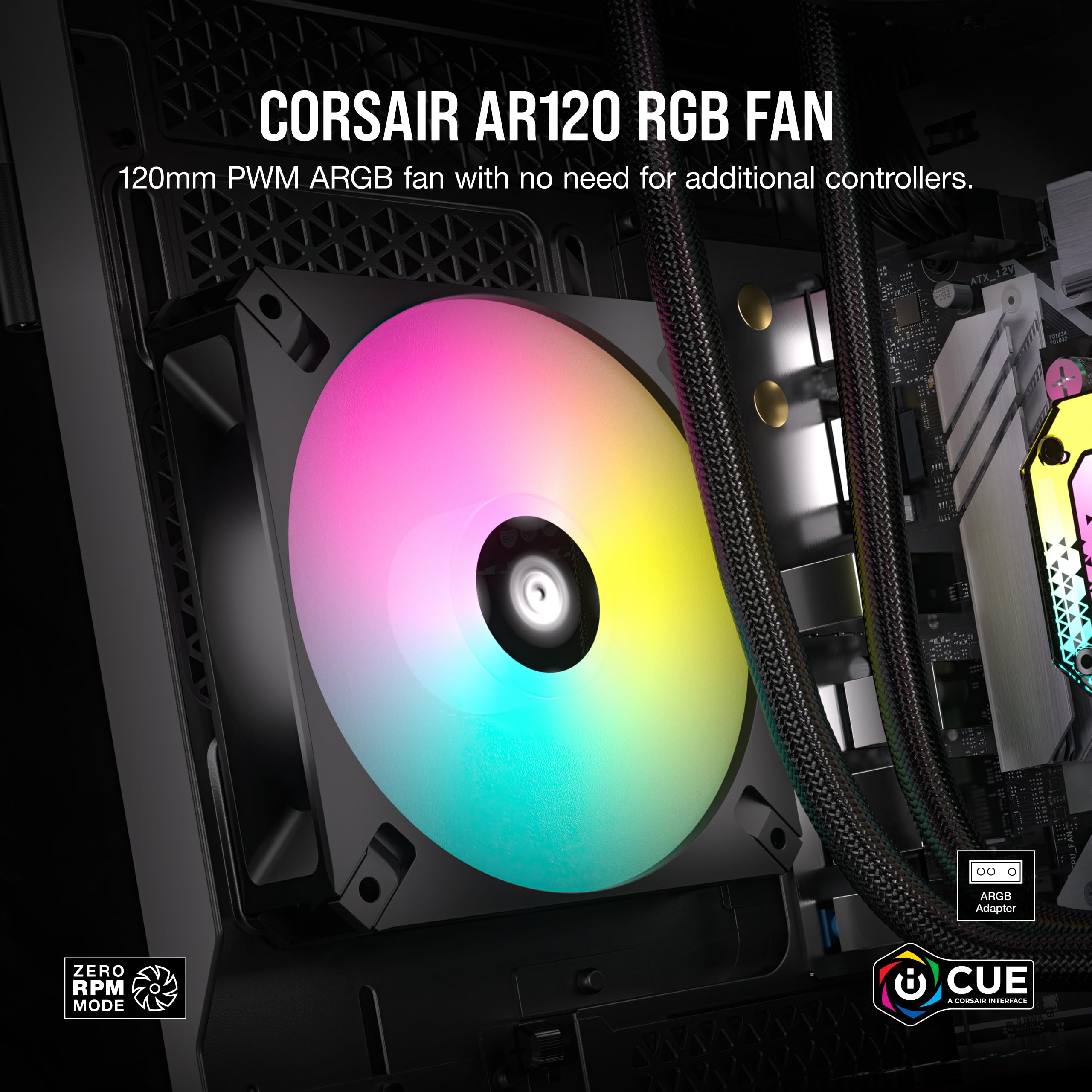 Foto 3 pulgar | Ventilador Corsair Icue Ar120 Rgb Digital De 120 Mm Compatible Con Argb - Venta Internacional.