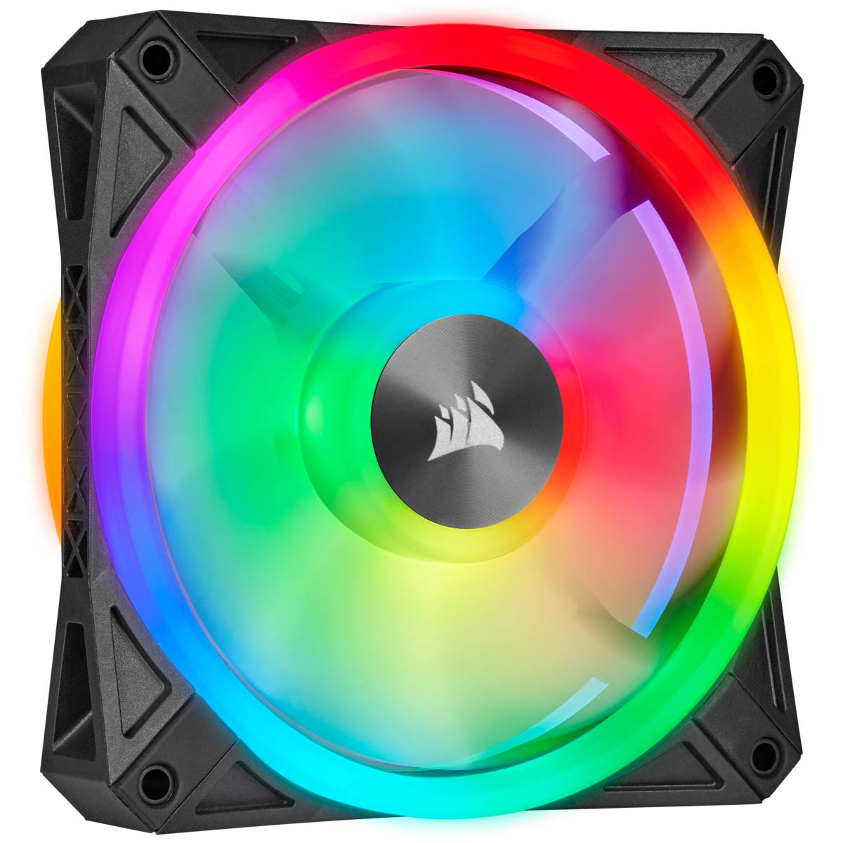 Ventilador Corsair Ql Series Ql Ql140 Rgb De 140 Mm, Paquete Doble Con Núcleo De Nodo De Iluminación - Venta Intern