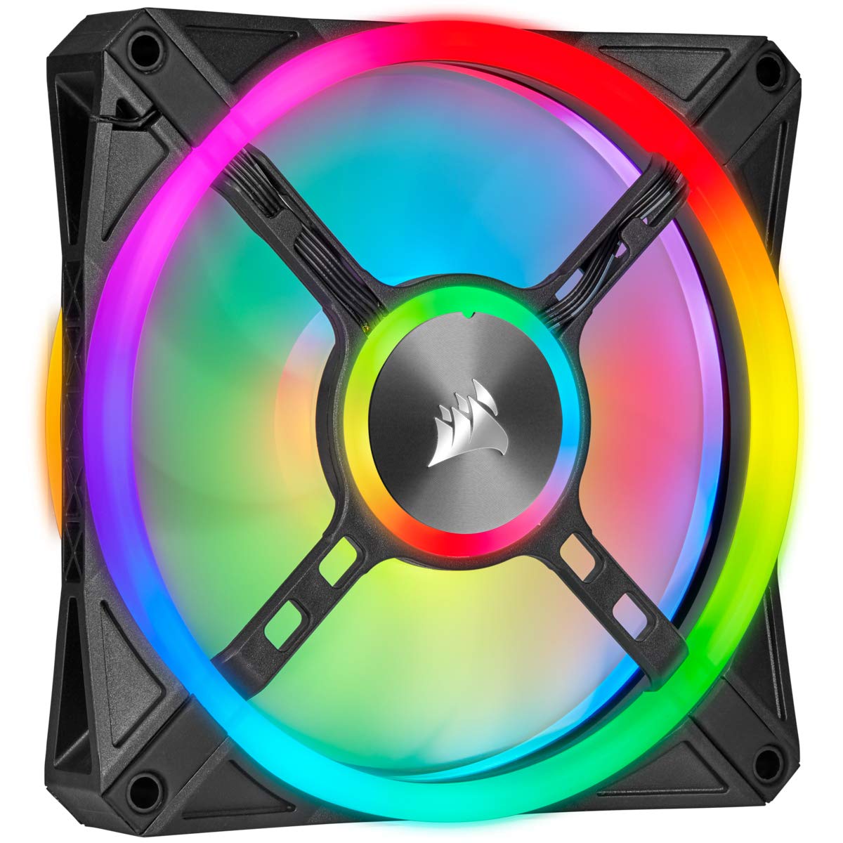 Foto 2 | Ventilador Corsair Ql Series Ql Ql140 Rgb De 140 Mm, Paquete Doble Con Núcleo De Nodo De Iluminación - Venta Intern