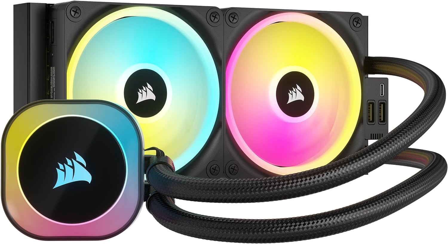 Enfriador Líquido Para Cpu Corsair Icue Link H100i Rgb 240 Mm Aio - Venta Internacional.