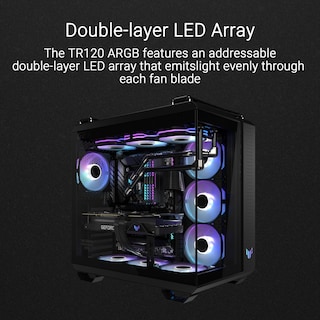 Foto 5 | Fan Asus Tuf Gaming Tr120 Argb Reverse Black, Paquete Triple - Venta Internacional.