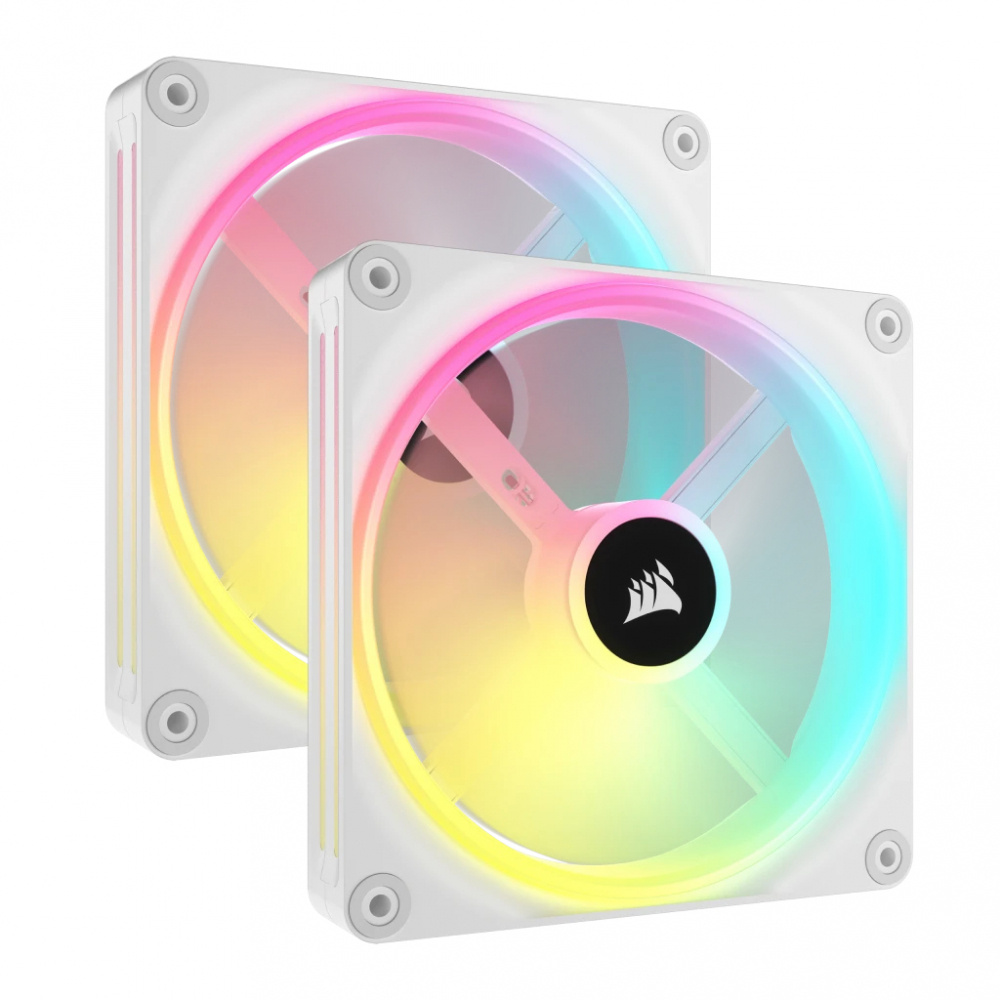Foto 2 pulgar | Ventilador Corsair Icue Link Qx140 RGB 140 mm 2000 rpm Blanco - 2 Piezas - Incluye Hub