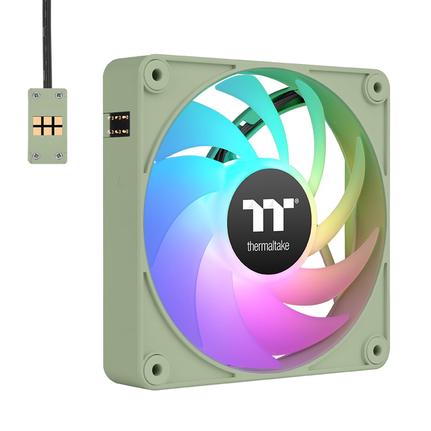 Foto 4 | Ventilador De Refrigeración Thermaltake Ct120 Ex Argb Sync Matcha Green, Paquete De 3 - Venta Internacional.