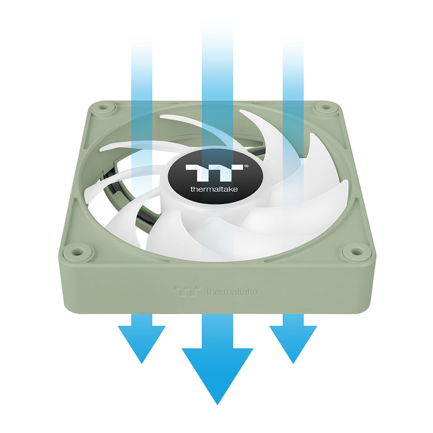 Foto 5 | Ventilador De Refrigeración Thermaltake Ct120 Ex Argb Sync Matcha Green, Paquete De 3 - Venta Internacional.