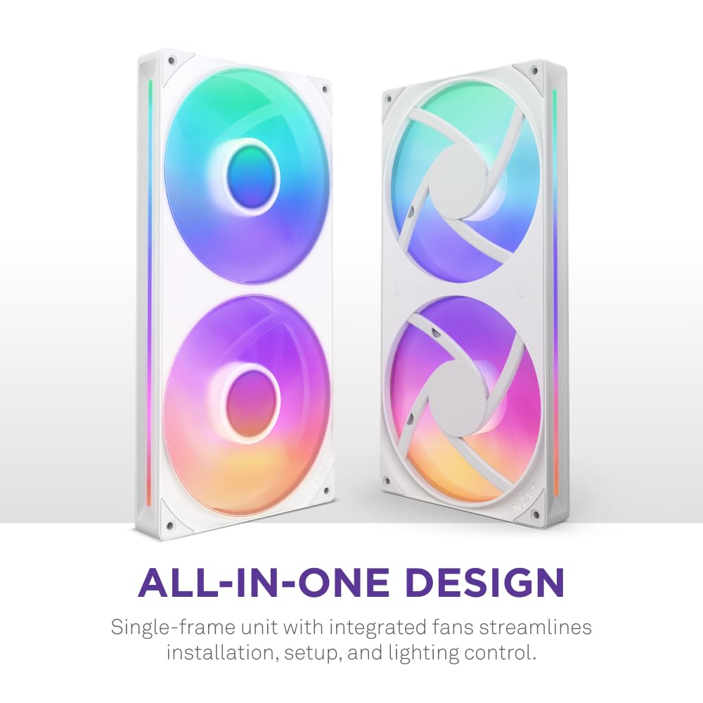 Foto 2 | Unidad De Ventilador Nzxt F280 Rgb Core De 280 Mm Con 2 Ventiladores Rgb De 140 Mm - Venta Internacional.