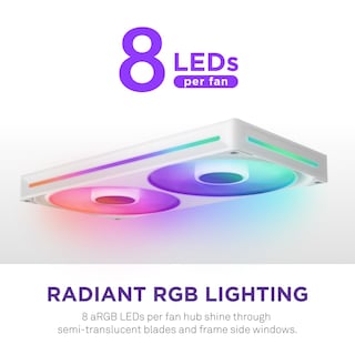 Foto 6 | Unidad De Ventilador Nzxt F280 Rgb Core De 280 Mm Con 2 Ventiladores Rgb De 140 Mm - Venta Internacional.