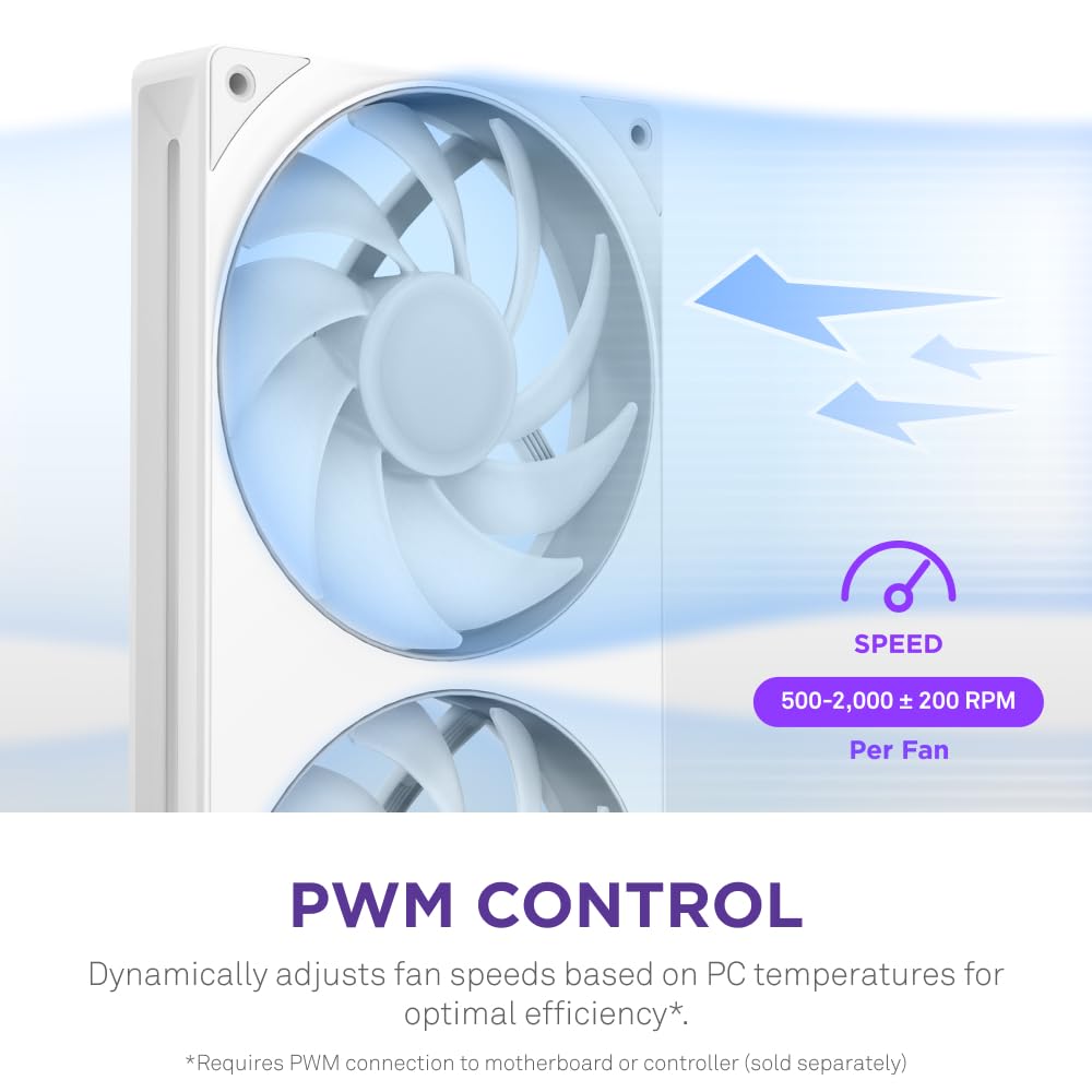 Foto 8 pulgar | Unidad De Ventilador Nzxt F280 Rgb Core De 280 Mm Con 2 Ventiladores Rgb De 140 Mm - Venta Internacional.
