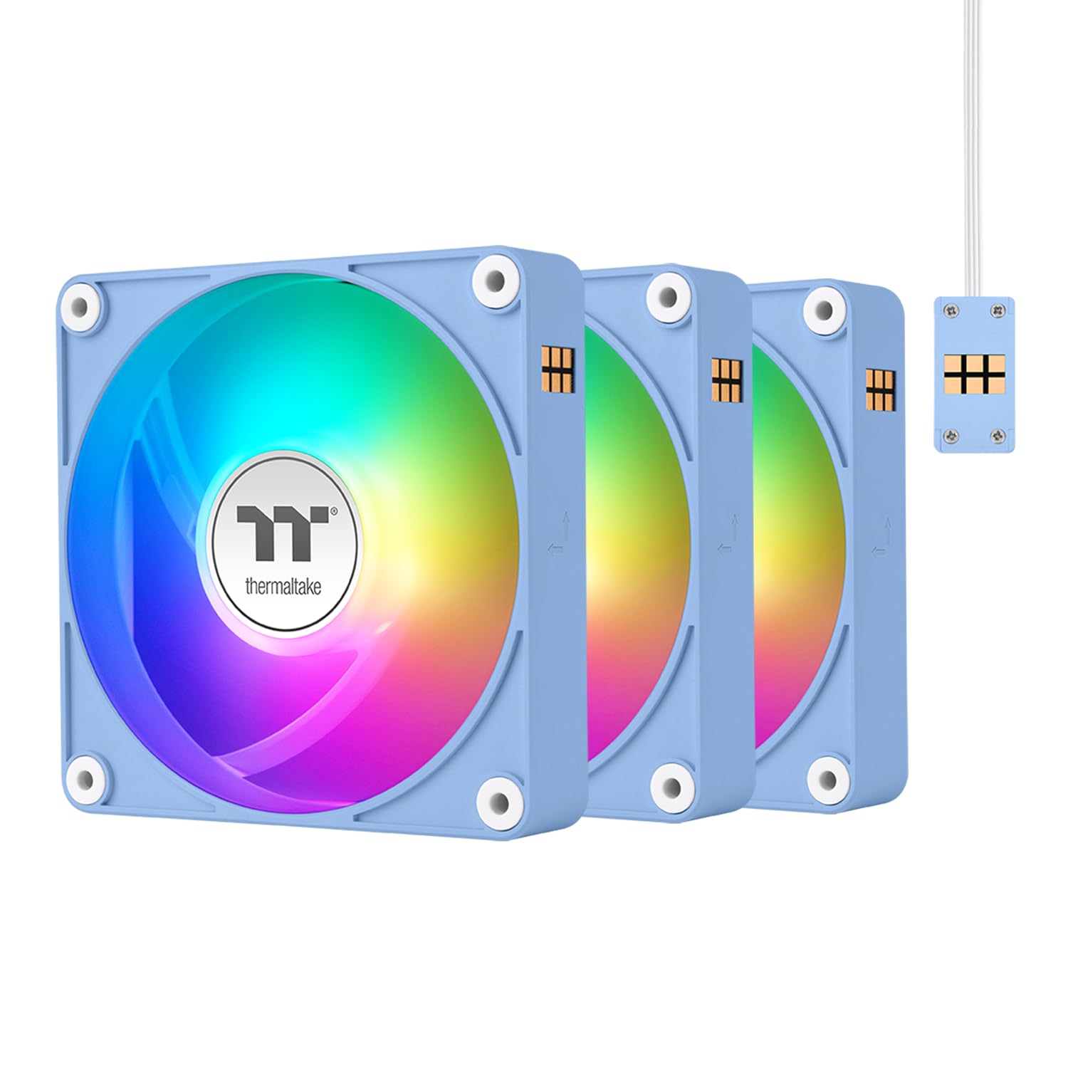 Foto 2 pulgar | Paquete De 3 Ventiladores Thermaltake Ct140 Ex Argb 140 Mm, Color Azul - Venta Internacional.