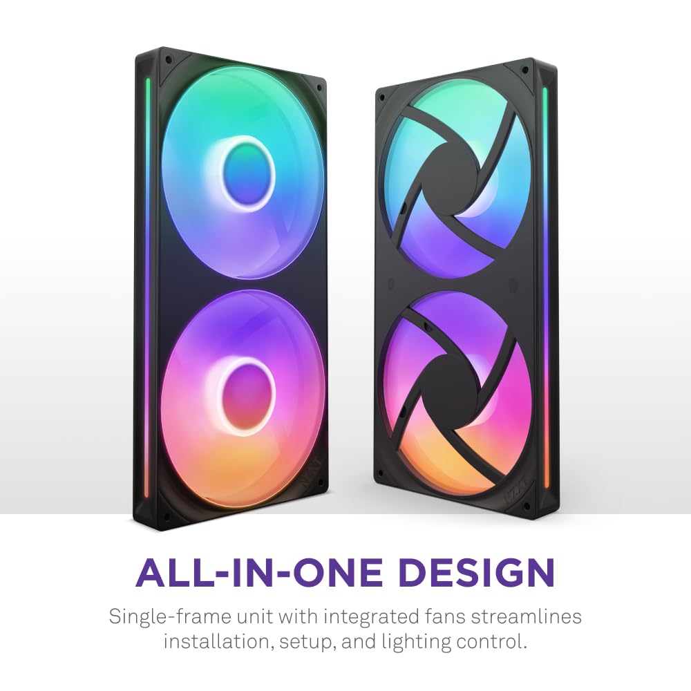 Foto 3 pulgar | Unidad De Ventilador Nzxt F280 Rgb Core Con 2 Ventiladores De 140 Mm Y 280 Mm - Venta Internacional.