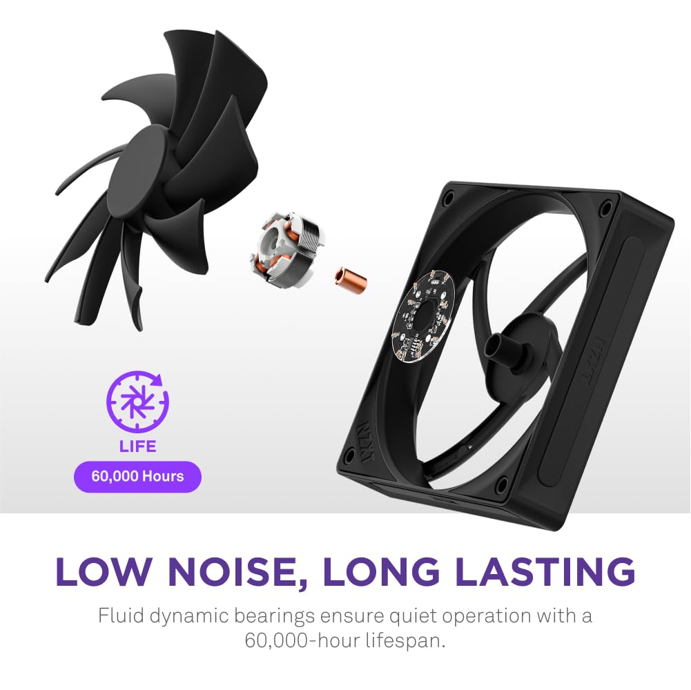 Foto 6 pulgar | Ventilador Para Pc Nzxt F120q, 120 Mm, Silencioso, Flujo De Aire Negro - Venta Internacional.