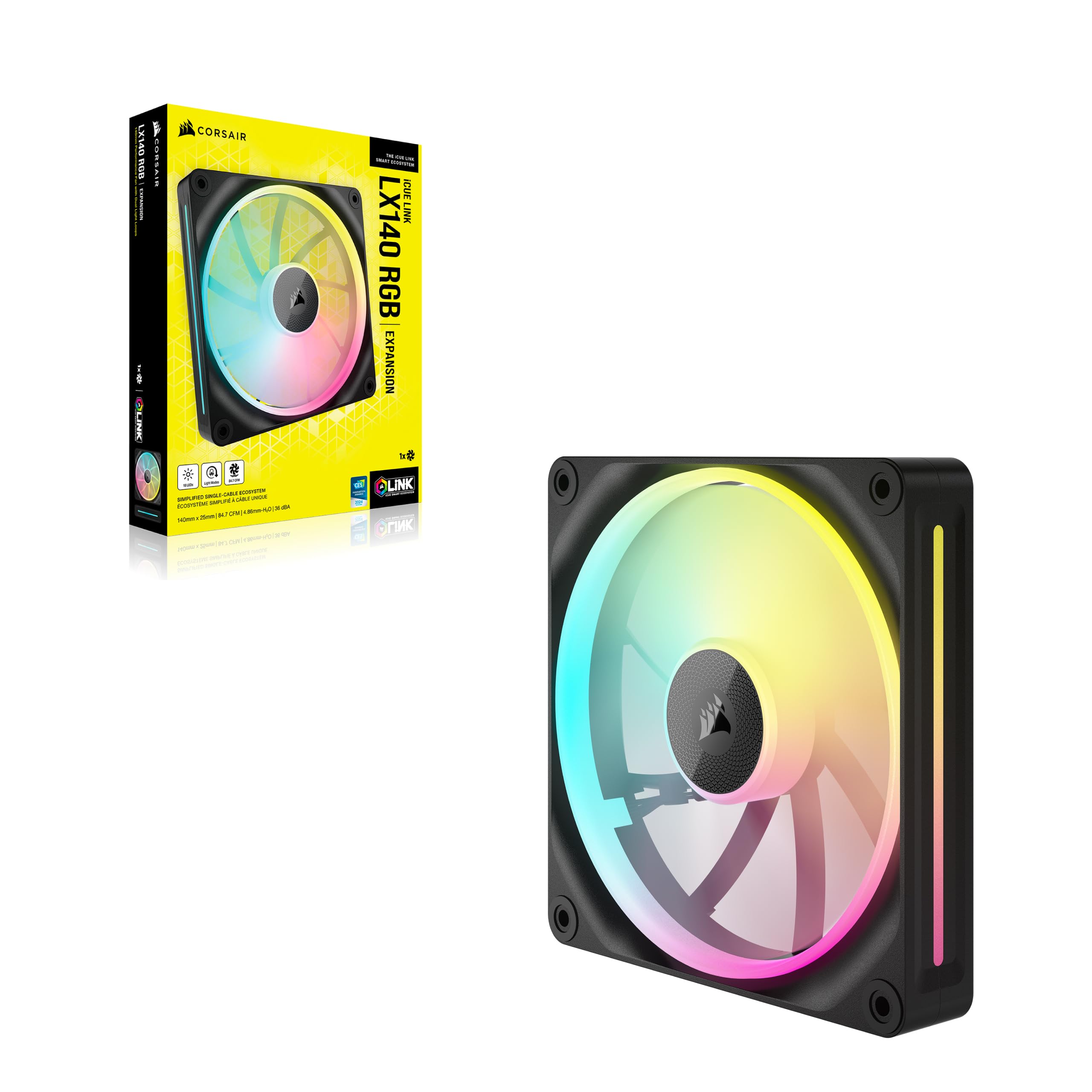 Foto 8 pulgar | Ventilador Corsair Icue Link Lx140 Rgb 140 Mm Pwm, Paquete Único - Venta Internacional.