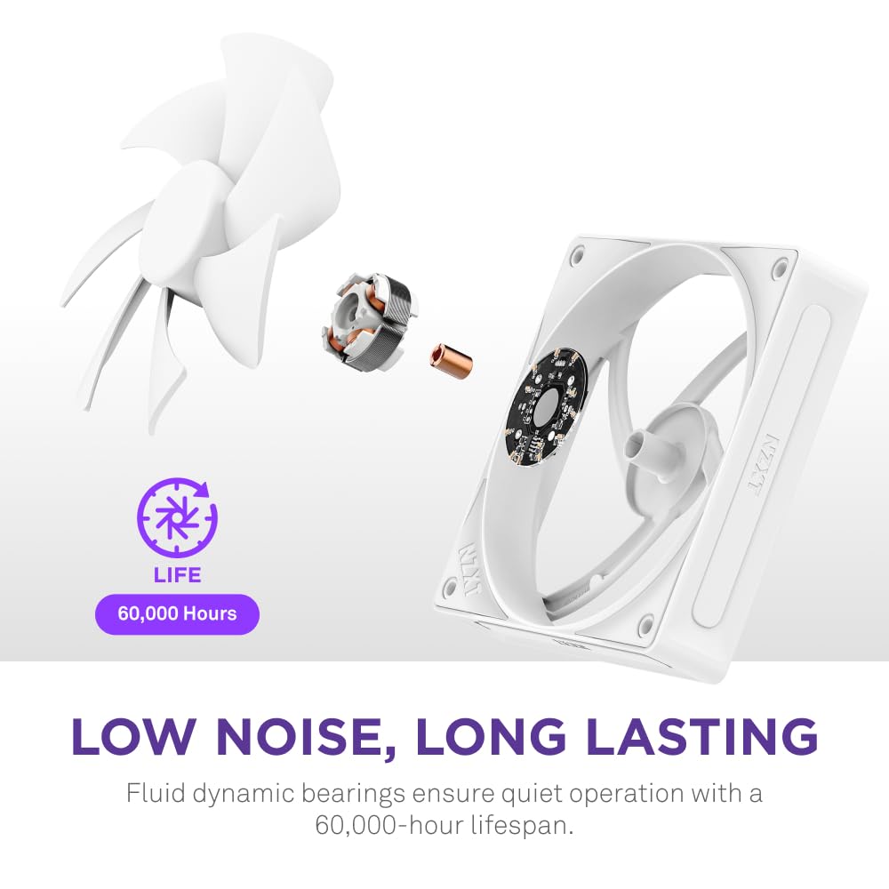 Foto 6 pulgar | Ventilador De Carcasa Para Pc Nzxt F140p, 140 Mm, Presión Estática, Blanco - Venta Internacional.