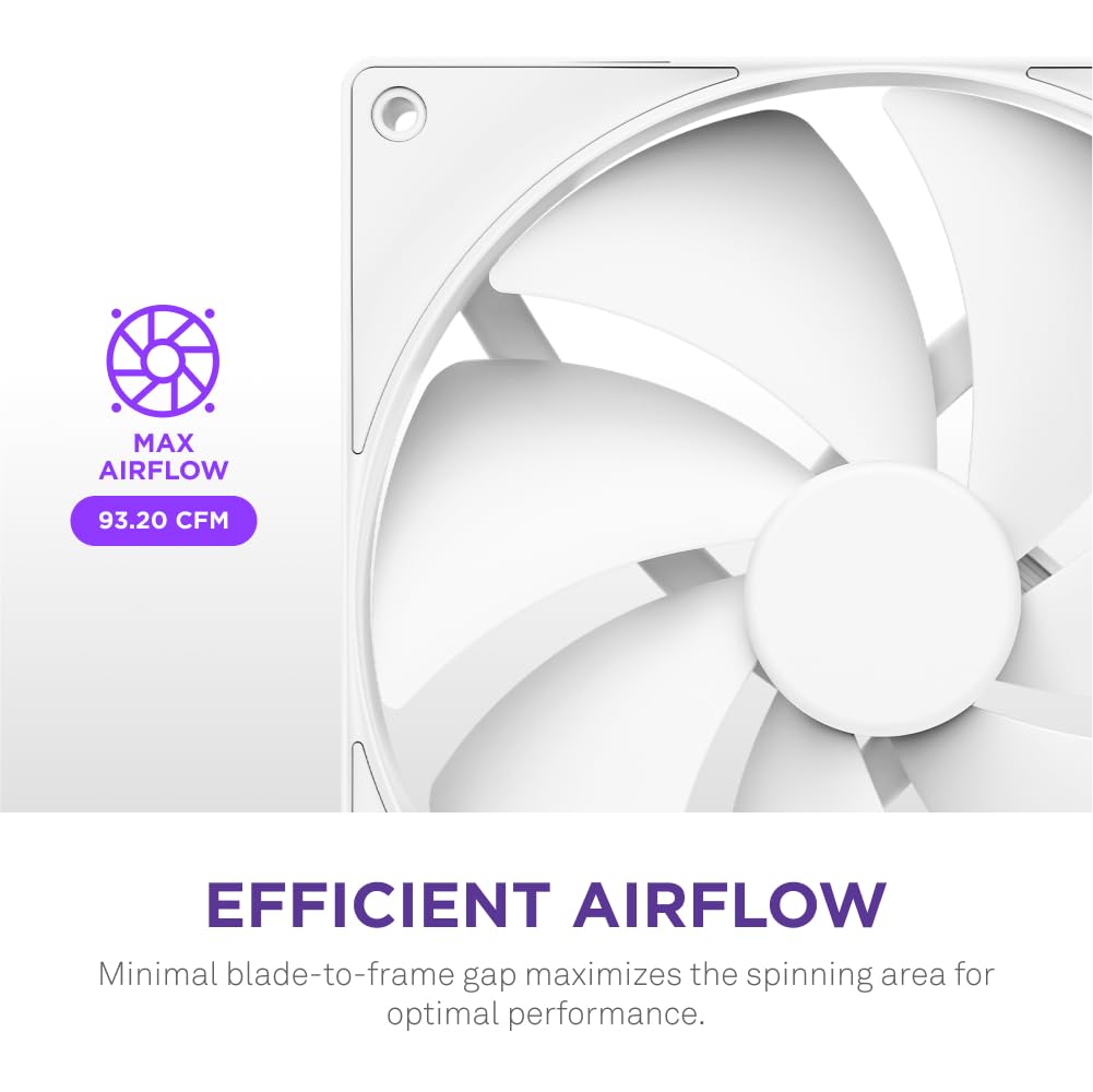 Foto 3 | Ventilador De Carcasa Para Pc Nzxt F120p, 120 Mm, Presión Estática, Blanco - Venta Internacional.