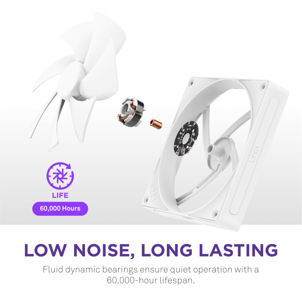 Foto 6 pulgar | Ventilador De Carcasa Para Pc Nzxt F120p, 120 Mm, Presión Estática, Blanco - Venta Internacional.