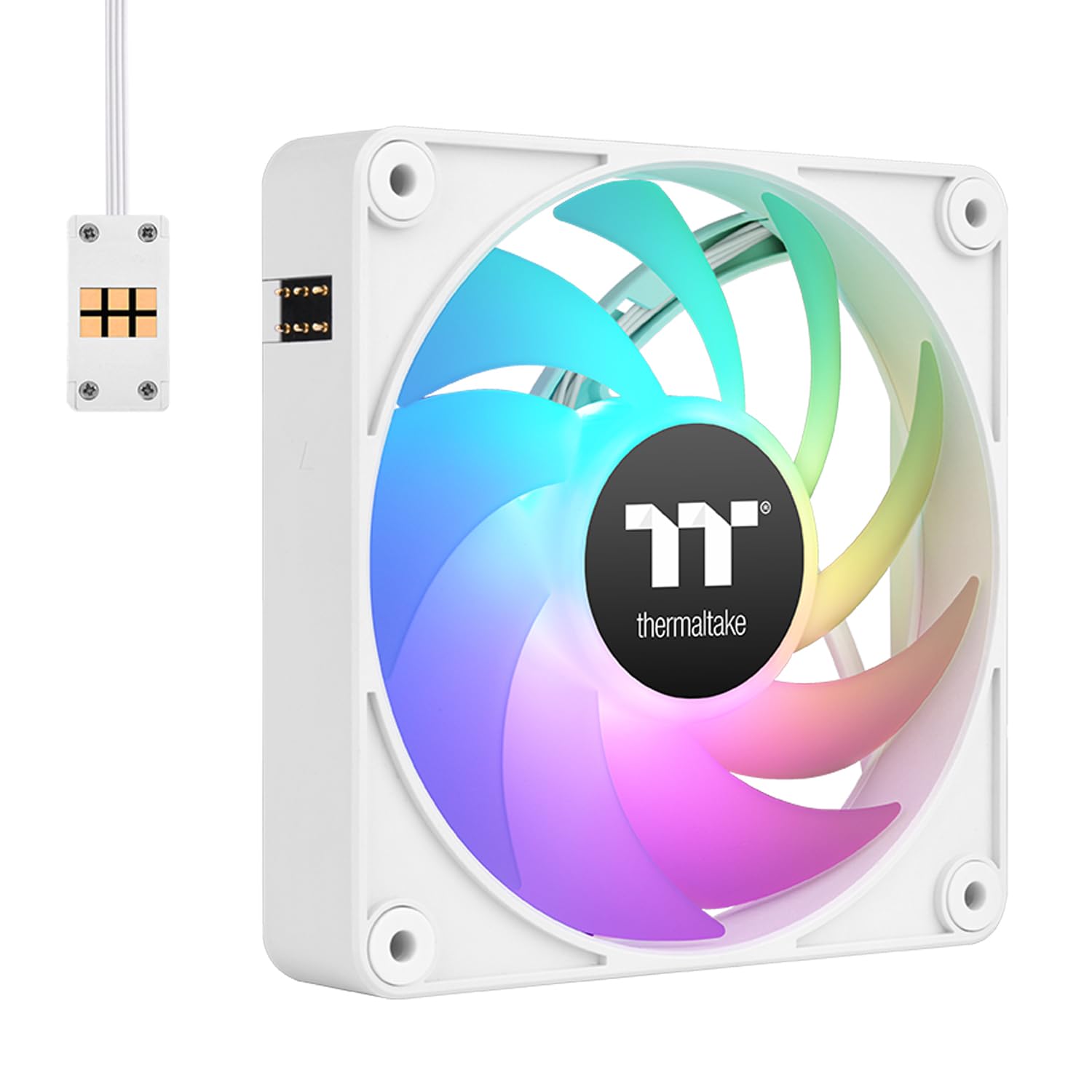 Foto 4 | Ventilador De Refrigeración Thermaltake Ct140 Ex Argb Sync 140 Mm, Paquete De 3 Unidades, Blanco - Venta Internacional.