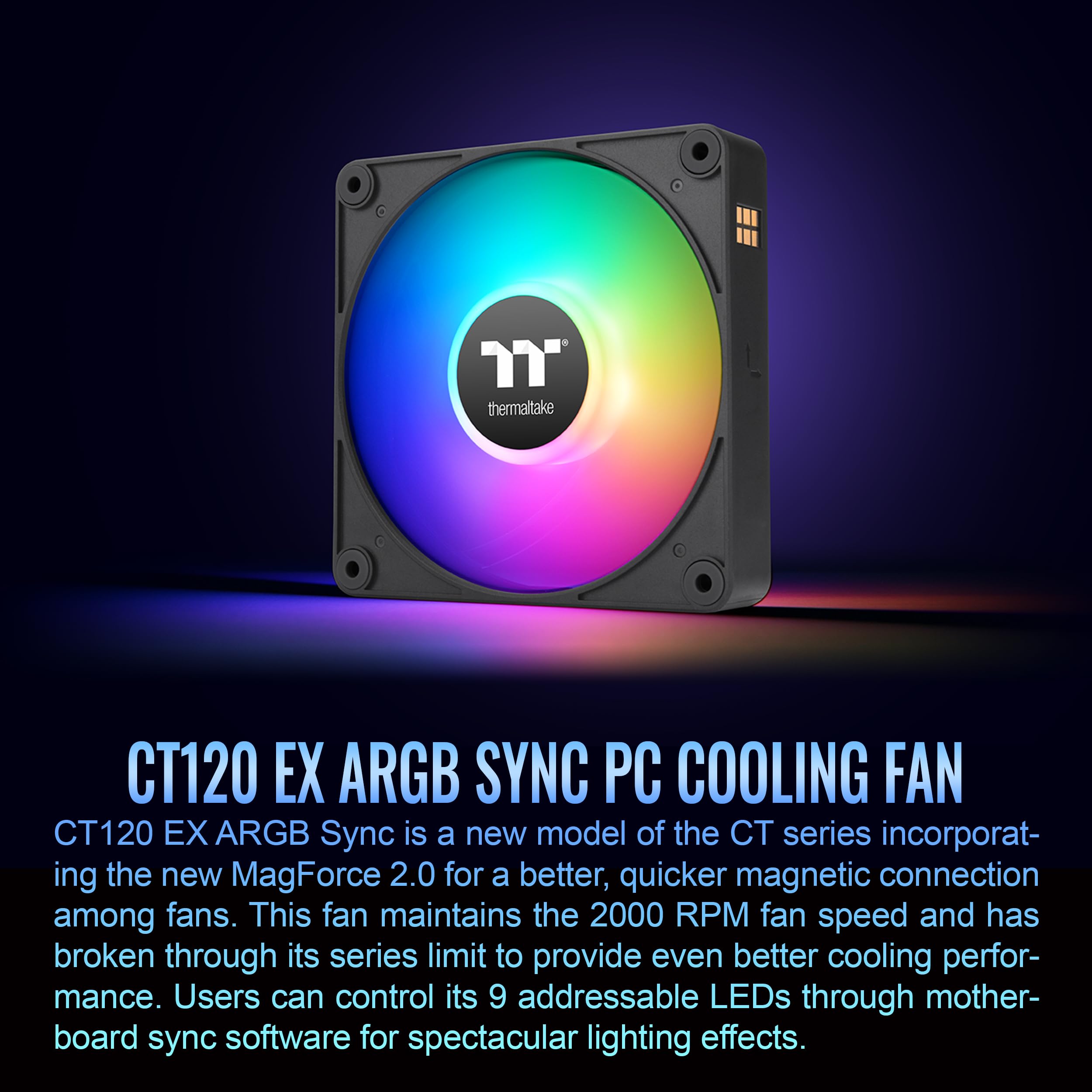 Foto 4 pulgar | Ventilador De Refrigeración Thermaltake Ct120 Ex Argb Sync 120 Mm, Paquete De 3 - Venta Internacional.