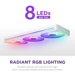 Foto 6 | Unidad De Ventilador Nzxt F360 Rgb Core 360 Mm Con 3 Ventiladores Rgb De 120 Mm, Color Blanco - Venta Internacional.