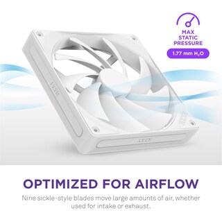 Foto 2 | Ventilador Para Pc Nzxt F140q, 120 Mm, Silencioso, Flujo De Aire, Blanco - Venta Internacional.