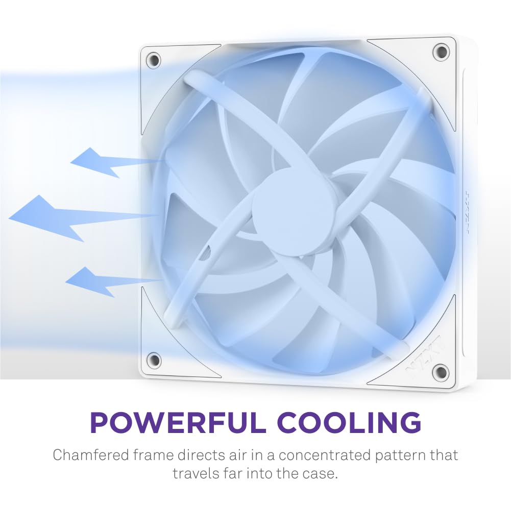 Foto 5 pulgar | Ventilador Para Pc Nzxt F140q, 120 Mm, Silencioso, Flujo De Aire, Blanco - Venta Internacional.