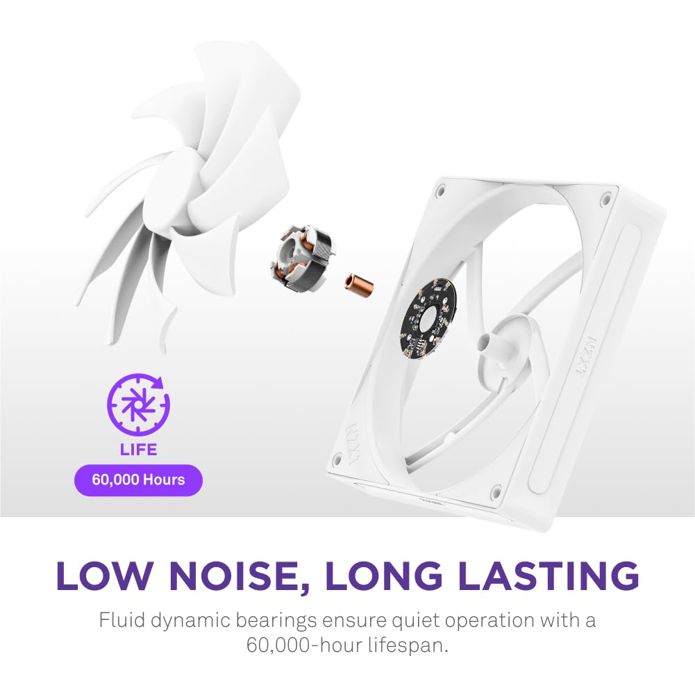 Foto 6 pulgar | Ventilador Para Pc Nzxt F140q, 120 Mm, Silencioso, Flujo De Aire, Blanco - Venta Internacional.