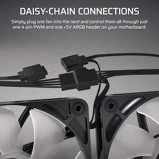 Foto 4 | Ventilador Corsair RS120 ARGB 120 mm PWM Daisy-Chain Blanco - Venta Internacional