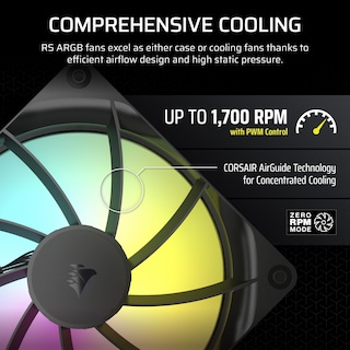 Foto 5 | Ventilador Corsair RS140 ARGB de 140 mm PWM en Cadena Bajo Nivel de Ruido - Venta Internacional