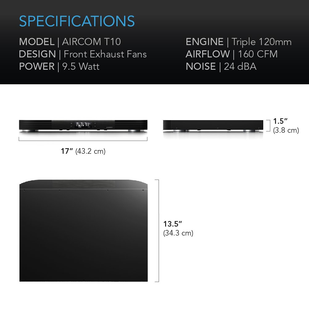 Foto 6 | Sistema De Ventilador Ac Infinity Aircom T10 Para Av - Venta Internacional.