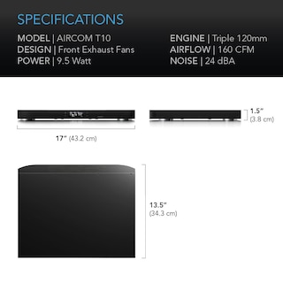 Foto 6 | Sistema De Ventilador Ac Infinity Aircom T10 Para Av - Venta Internacional.
