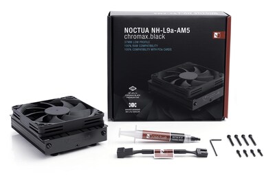 Foto 4 | Enfriador De Cpu Noctua Nh-l9a-am5 Chromax. Negro De Perfil Bajo Para Amd - Venta Internacional.