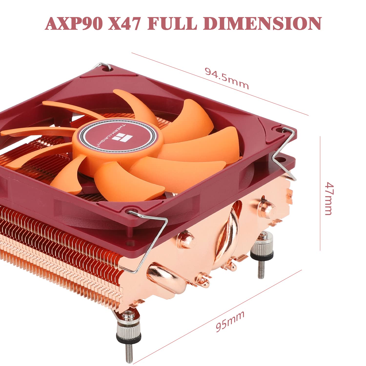 Foto 7 pulgar | Enfriador de CPU Thermalright AXP90-X47 Full Cooper de Perfil Bajo - Venta Internacional