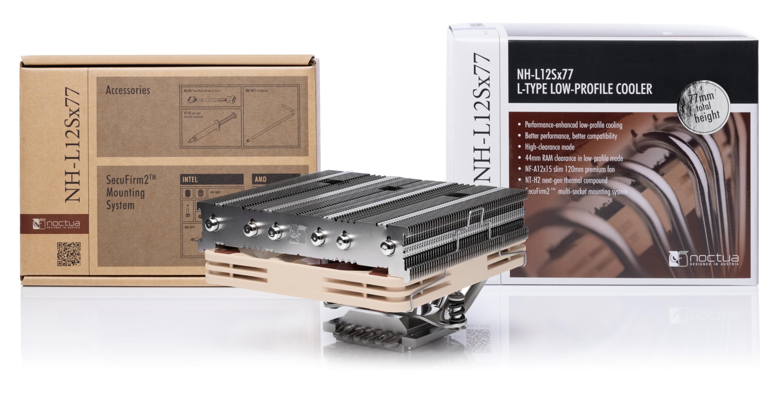 Foto 4 pulgar | Enfriador De Cpu Noctua Nh-l12sx77 De Perfil Bajo, 120 Mm, Marrón - Venta Internacional.
