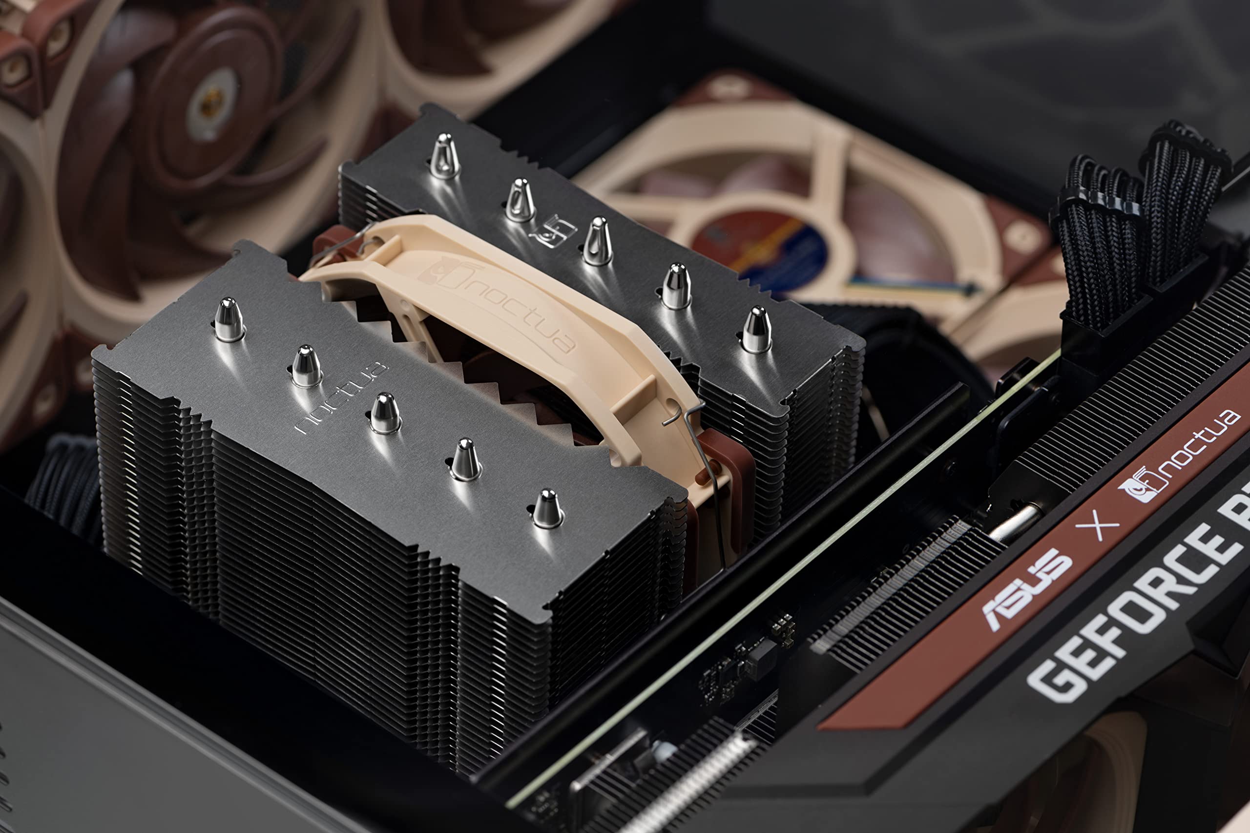 Foto 6 | Enfriador De Cpu Noctua Nh-d12l, Baja Altura, Doble Torre, 120 Mm, Marrón - Venta Internacional.