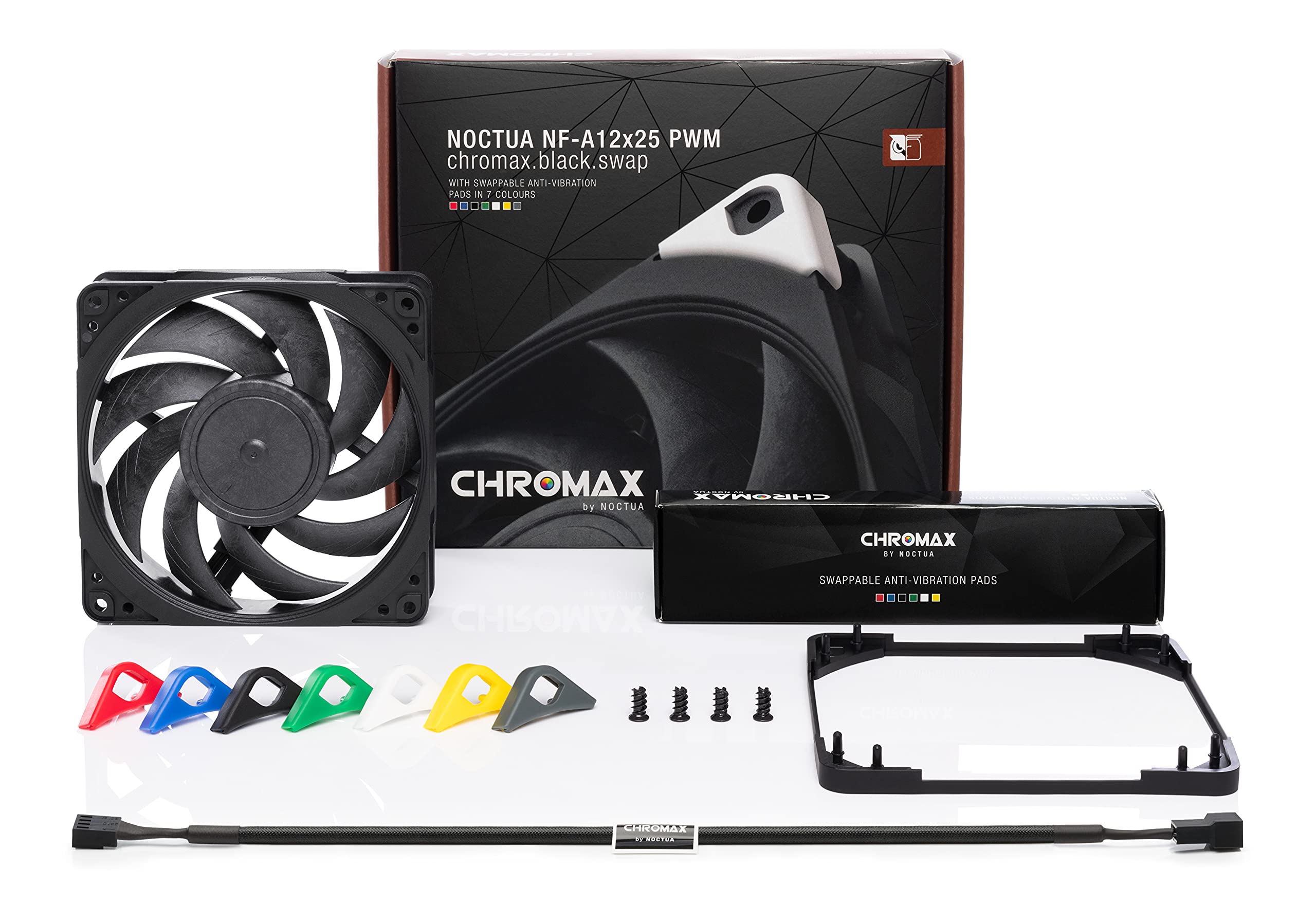 Foto 4 pulgar | Ventilador Noctua NF-A12x25 PWM chromax.Black.swap 120 mm - Venta Internacional