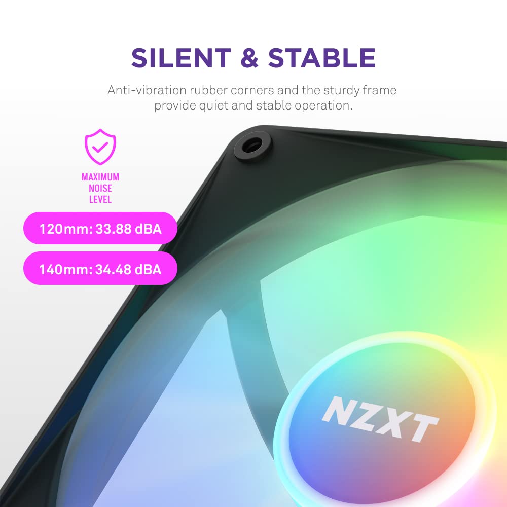 Foto 7 pulgar | Ventilador Nzxt F140 Rgb Core, Paquete Doble De 140 Mm Con Controlador Rgb - Venta Internacional.