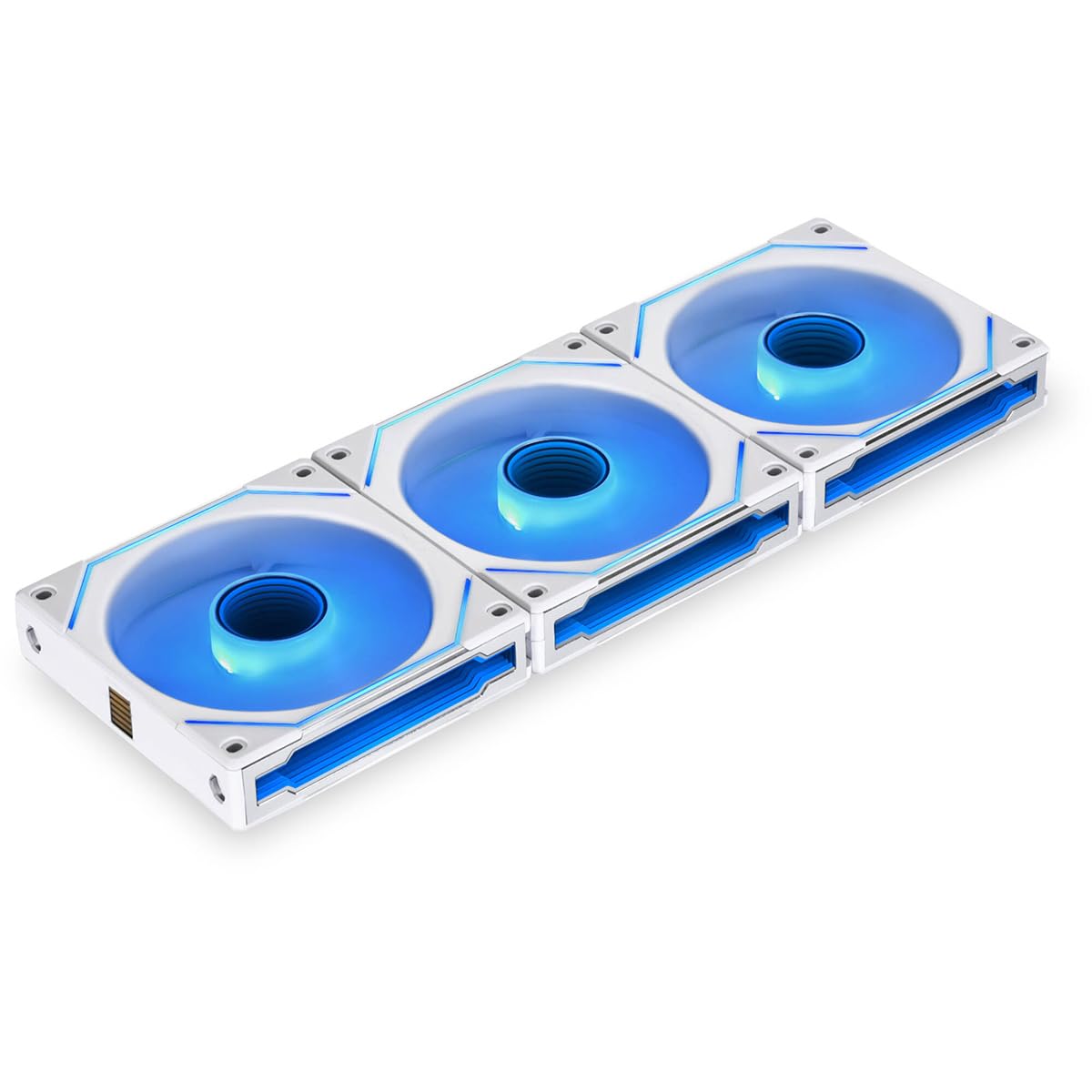 Case Fan Lian-li Uni Fan Sl-infinity 120 Mm Argb, Paquete De 3 Unidades, Color Blanco - Venta Internacional.
