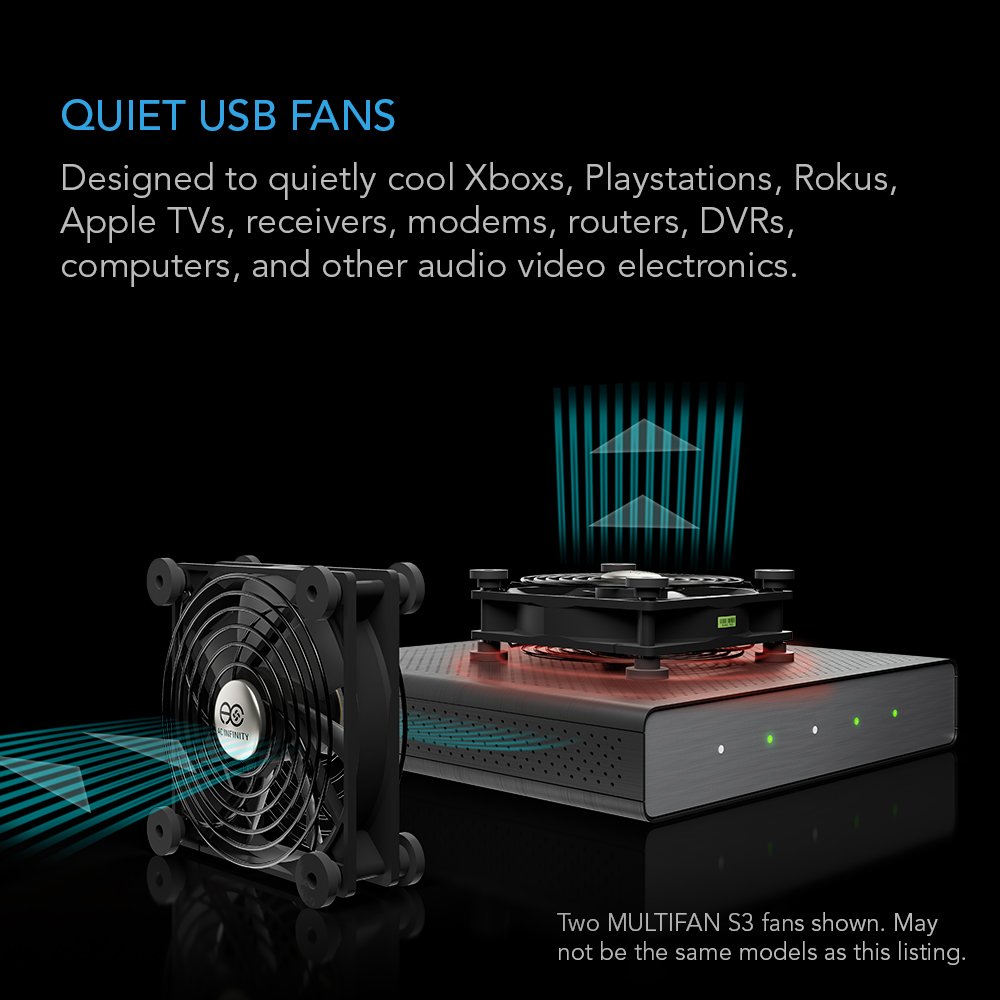 Foto 3 pulgar | Ventilador Usb Ac Infinity Multifan S5 Quiet Dual De 80 Mm Para Armario - Venta Internacional.