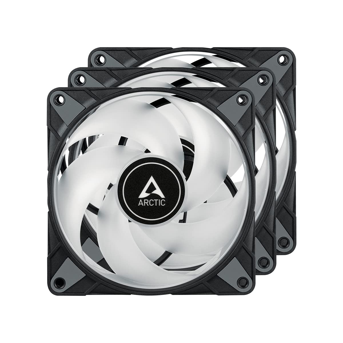 Foto 3 pulgar | Carcasa con Ventilador Arctic P12 Pwm Pst A-rgb 120 Mm 2000 Rpm Paquete De 3 Unidades Negro - Venta Internacional