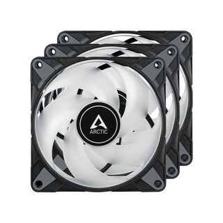 Foto 2 | Carcasa con Ventilador Arctic P12 Pwm Pst A-rgb 120 Mm 2000 Rpm Paquete De 3 Unidades Negro - Venta Internacional
