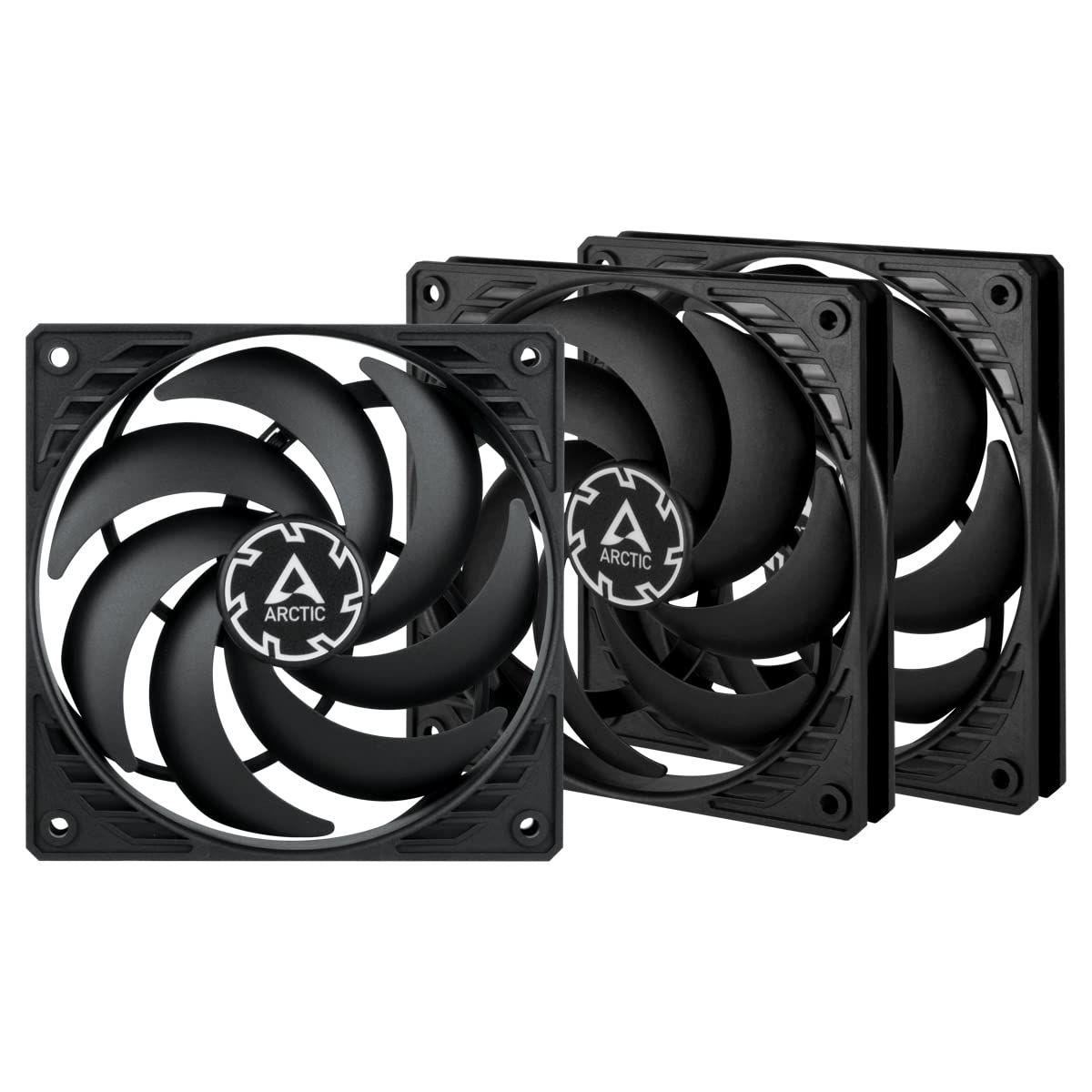 Ventiladores para PC Arctic P12 Slim Pwm Pst (paquete De 3) 120 Mm, Color Negro - Venta Internacional