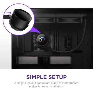 Foto 6 | Enfriador Líquido Para Cpu Nzxt 280 Mm Aio Con Pantalla Lcd - Negro - Venta Internacional.