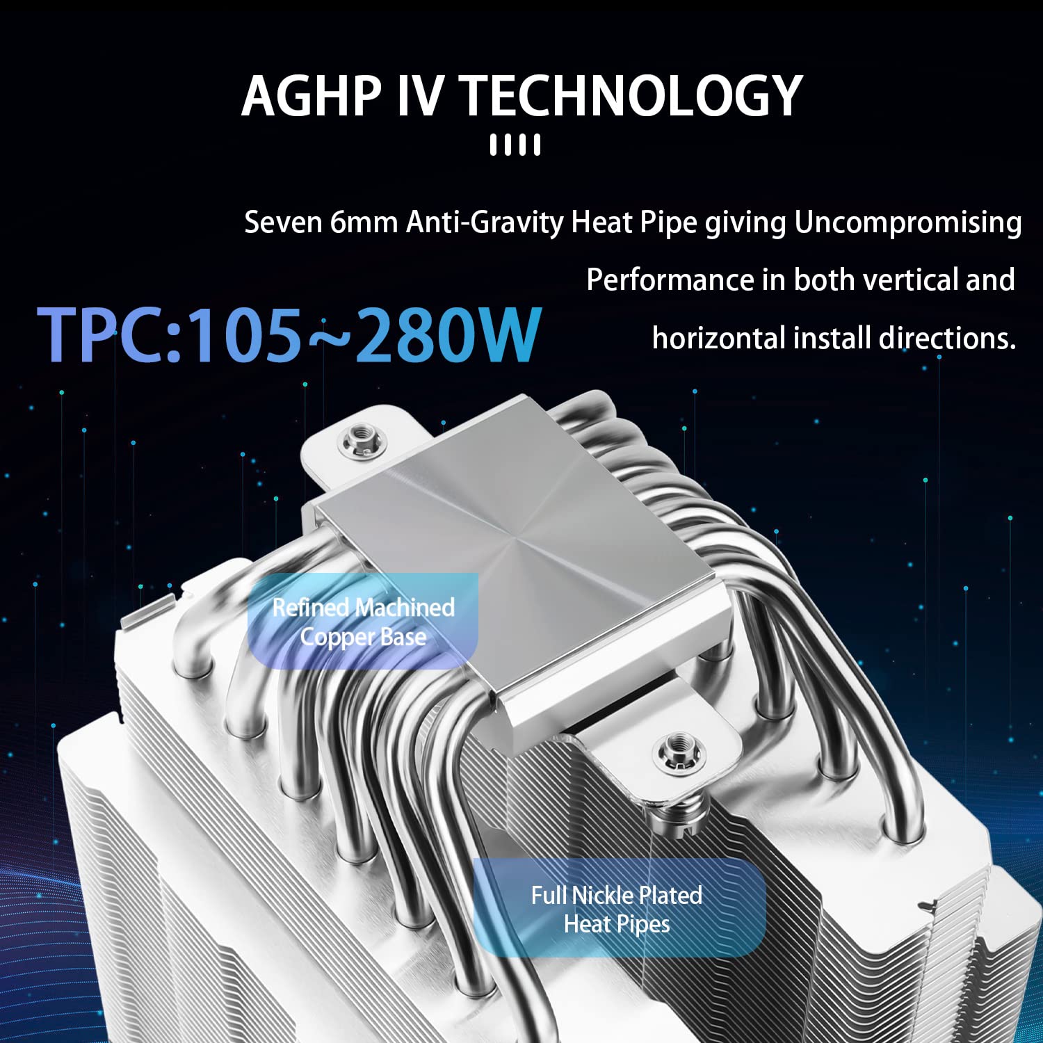 Foto 3 pulgar | Enfriador De Aire Para Cpu Thermalright Ps120se Argb Con 7 Tubos De Calor - Venta Internacional.