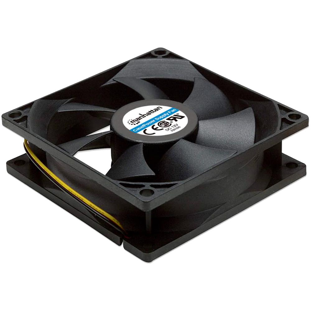 Foto 2 | Ventilador Pc Manhattan 80mm Diseño Cuadrado 4 Pin 2500rpm Negro 700320
